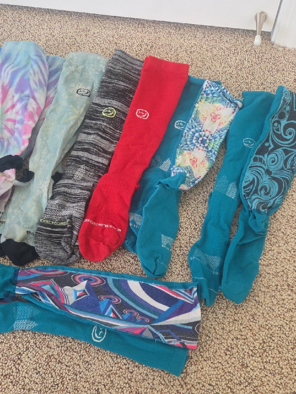 Woman's small/medium Crazy Compression socks 12pairs total - Picture 2 of 6